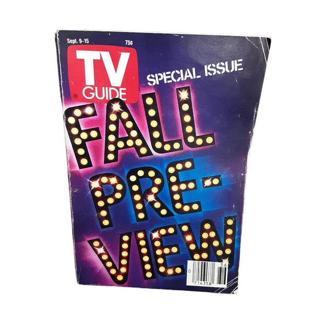 TV GUIDE SEPTEMBER 1989 Fall Preview £7.05 PicClick UK