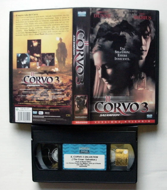 Vhs Il Corvo 3 Salvation (1999) Kirsten Dunst - Eric Mabius - Eagle -Ex Noleggio