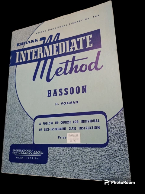Vintage Rubank Intermediate Method Bassoon
