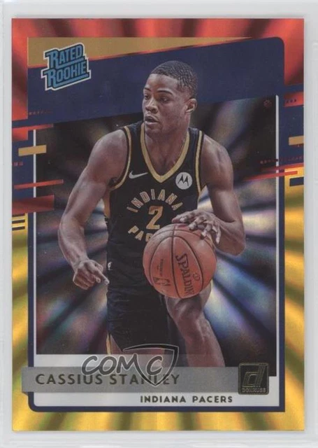 2020-21 Panini Donruss Rated Rookies Red & Gold Laser Cassius Stanley Rookie RC