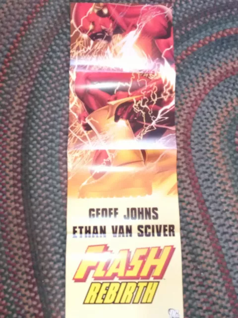 The Flash Rebirth Comic.  Folded Poster 2008 Geoff Johns Ethan Van Sciver DC
