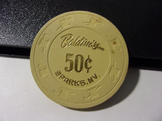 BALDINI'S CASINO 50¢ hotel casino gaming poker chip - SPARKS, NV