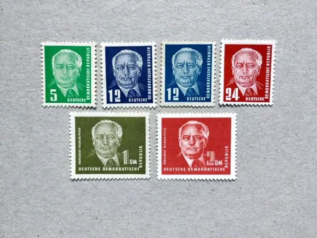 DDR Briefmarken 1952, Mi.-Nr.: 322 - 326, Wilhelm Pieck II, postfrisch** !!!