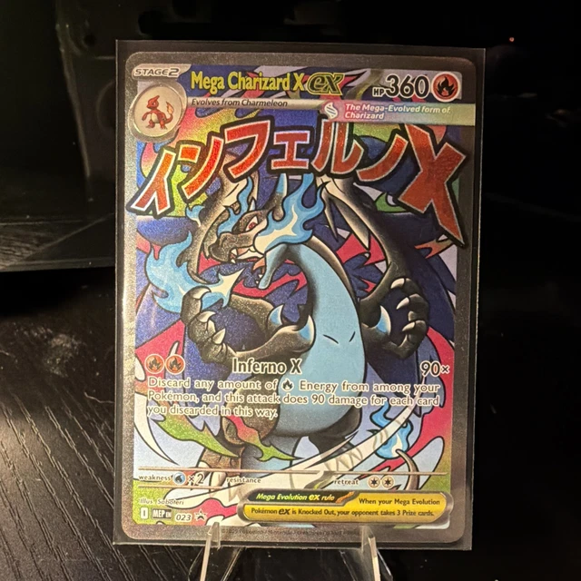 POKEMON PHANTASMAL FLAMES MEGA CHARIZARD X EX #23 Black Star Promo From ...