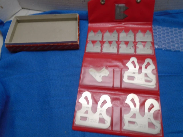 MITUTOYO RADIUS GAGE Partial Set 186-906 0.01 to 1/2 Inch Radius $79.75