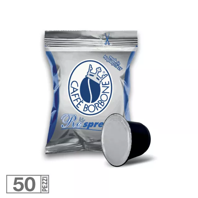 50 Capsule Cialde Caffe Borbone Miscela Blu Respresso Compatibile Nespresso Food