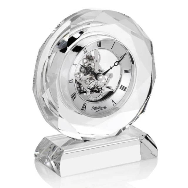 Orologio da parete a specchio con cristalli 60 cm - OTTAVIANI HOME
