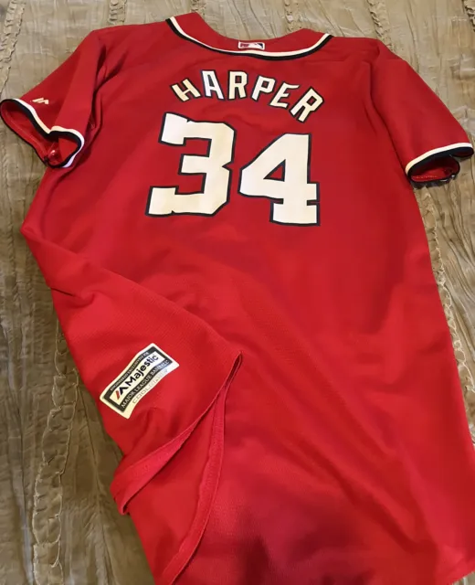 BRYCE HARPER Washington NATIONALS Baseball MAJESTIC Cool Base Youth XL Jersey