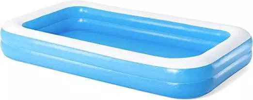 Bestway Family Pool, Planschbecken für Kinder, Aufblasbar, blau, 305x183x46 cm