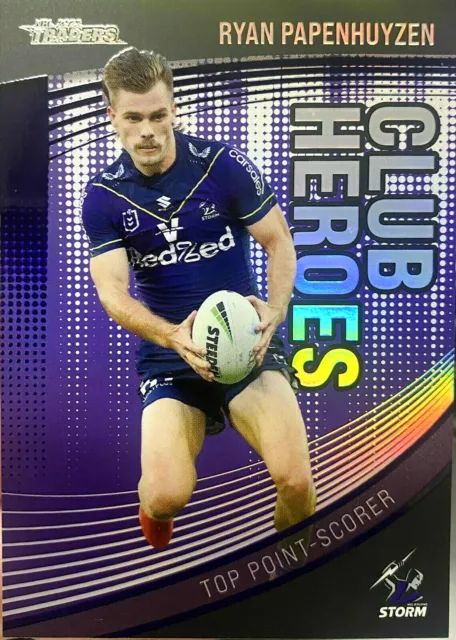 2022 Nrl Traders Club Heroes Case Card (CHP14) Ryan Papenhuyzen 25/30 Melb Storm