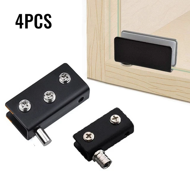 Nuevo Caliente 4 piezas Bisagras de puerta Clip Carcasa Sin taladrar Metal S/M-Talla