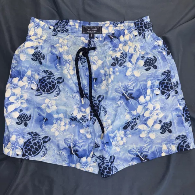 Vilebrequin Mens Sea Turtle Swim Trunks Sz. Small