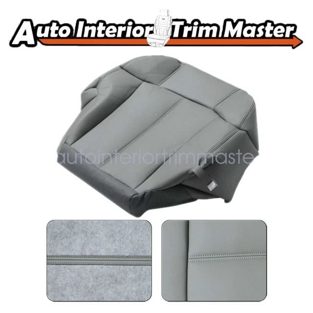 Passenger Bottom Seat Cover Gray For 1999 2000 2001 2002 Chevy Silverado Tahoe
