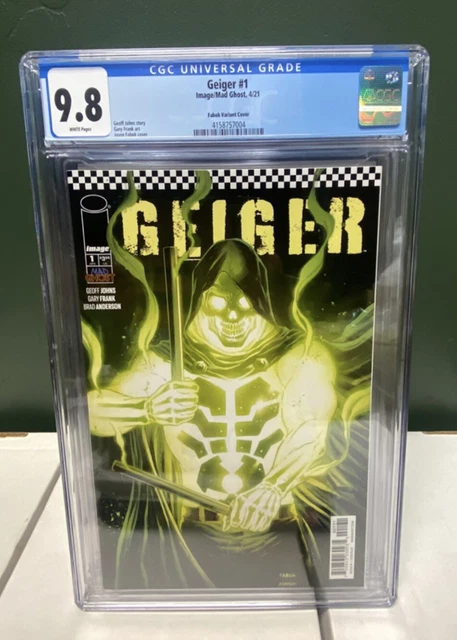 Geiger #1 CGC 9.8 White Pages Jason Fabok Cover Variant. Image Comics KEY 🔑