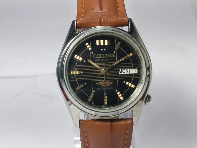 Vintage  Citizen   Automatic Movement Date Day Dial Mens Analog Wrist Watch D152