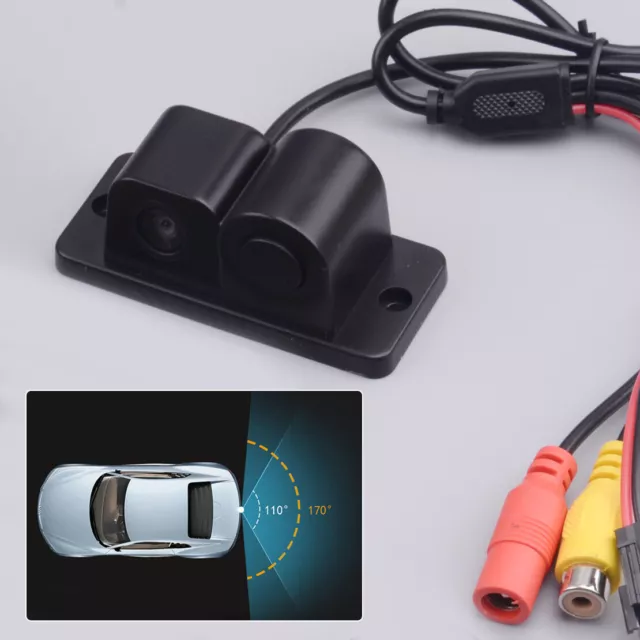 2in1 Car Parking Reversing Sensor Radar Rear View Backup Camera Kits with Alarm