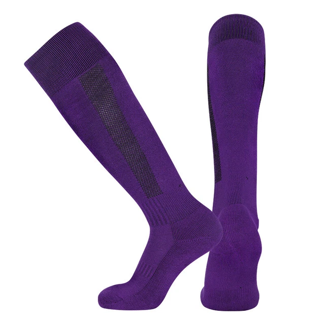 1Pair Adult/Kids Solid Color Soccer Socks Compression Foot Sock Non Slip Fashion