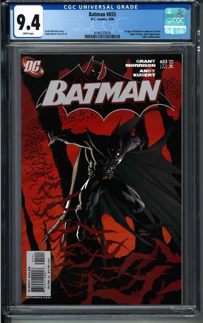 Batman #655 CGC 9.4 Key 1st Appearance Damian Wayne DC Comic 1st Print 2006