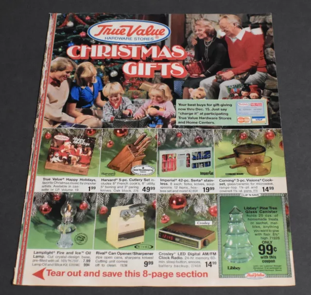 1984 PRINT AD True Value Hardware Stores Christmas Gifts Sale Flyer