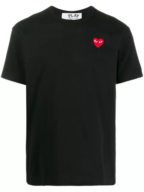 Comme Des Garcons Cdg Play Red Heart Eye Logo Black T-Shirt Size Medium