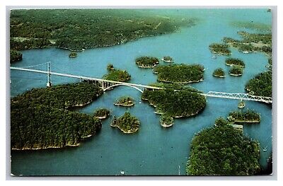Thousand Islands, NY New York, International Bridge Canadian Section, Postcard