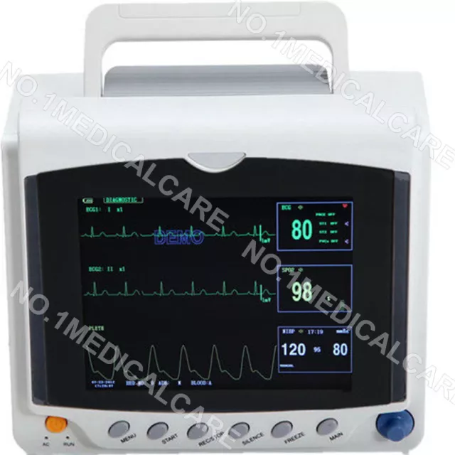 CMS6000C handle ICU Vital Sign Patient Monitor ECG NIBP SPO2 RESP TEMP PR