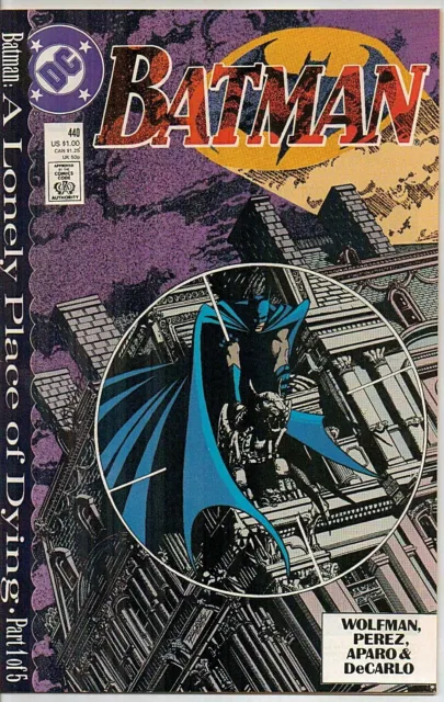 "Batman" No 440B 1989 "Lonely Place Of Dying" C/A George Perez Dc (1 Of 5) Nmt+
