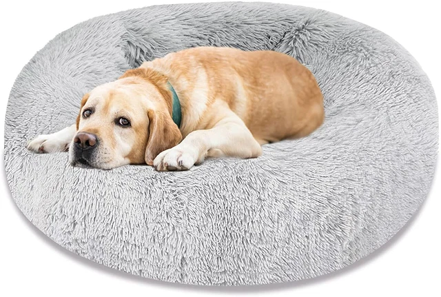 Dog Bed & Cat Bed, Calming Anti-Anxiety Donut Dog Cuddler Bed, Machine Washable