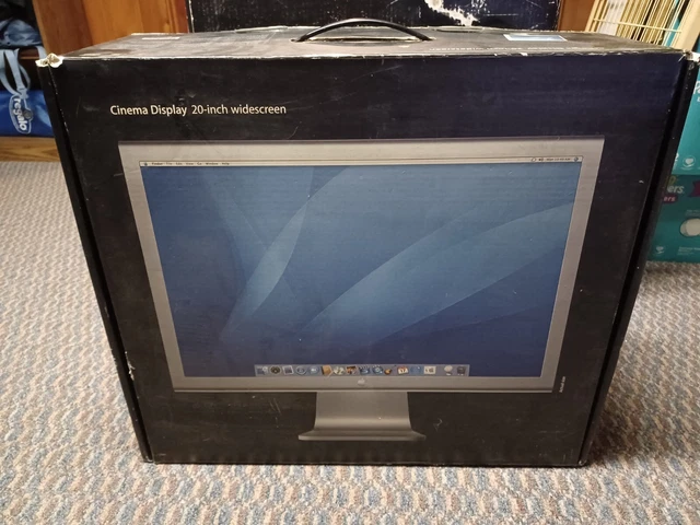 Apple Cinema Display 20" Widescreen LCD Cinema Display A1081 with Power Adapter!