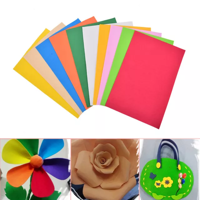 10X/Pack EVA Foam Sheets Handmade Paper Fun Kids Craft Gift 260x185x2*LN