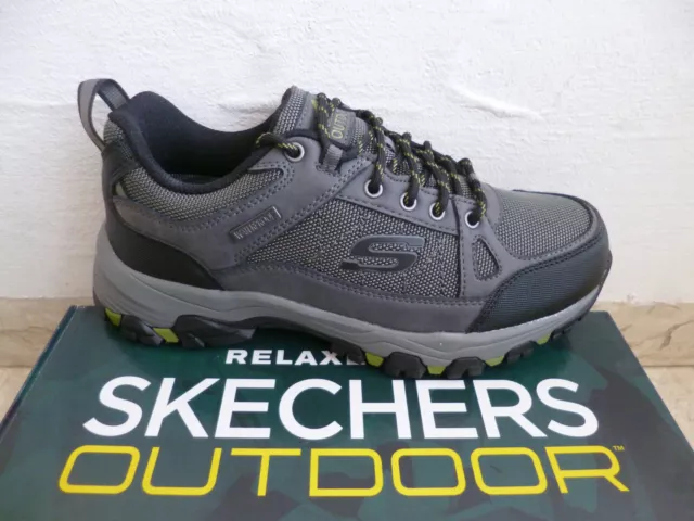 Skechers Zapatillas de Hombre Calzado Deportivo Zapatos Impermeable Gris Nuevo