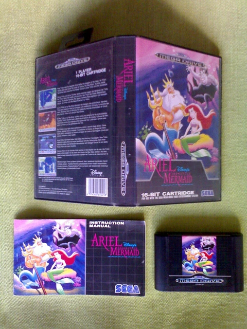 Jeu Ariel La Petite Sirène Sur Sega Megadrive – Pal, Bon état