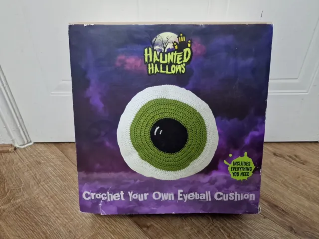 Cojín de globo ocular Huanted Hallow tu propio crochet nuevo