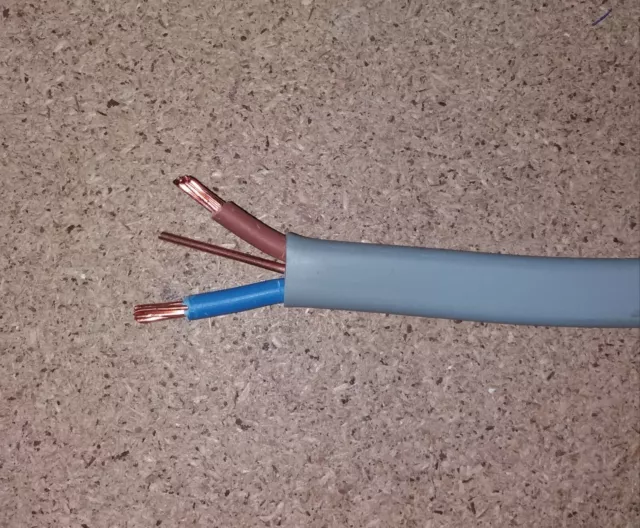 2 METRE CUT Length off Electric 6mm Cooker Cable Twin and Earth £7.99 -  PicClick UK
