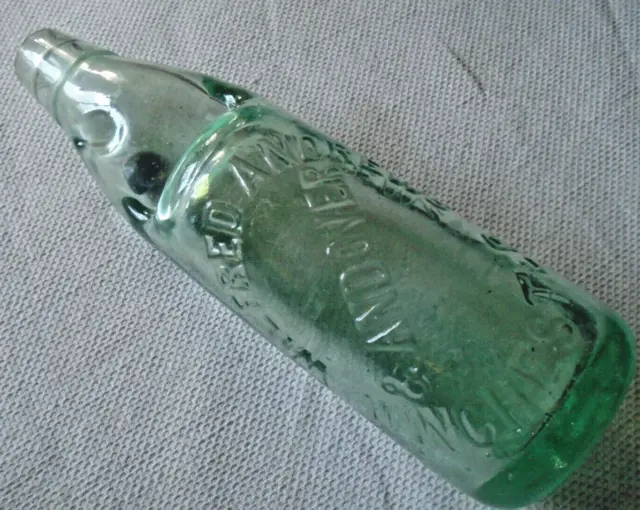 Wilfred Andrews, Andover And Winchester Blue Marble Codd Bottle