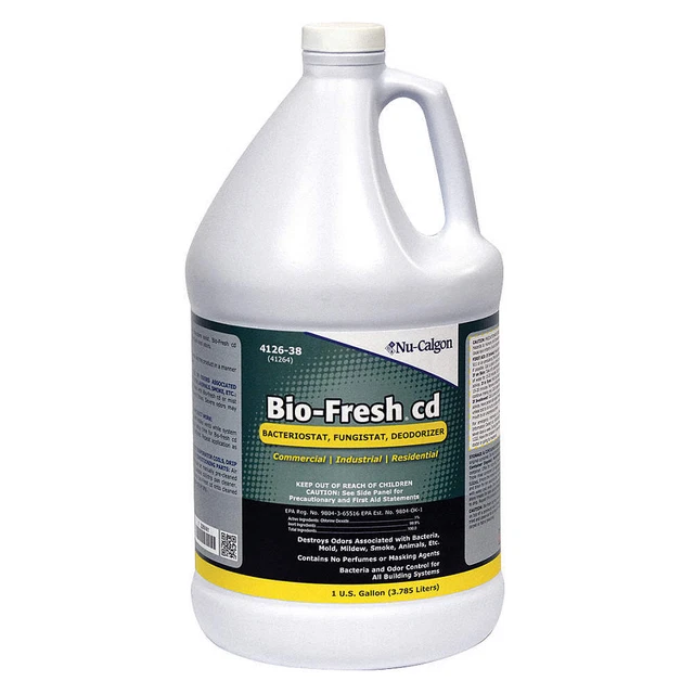 NU-CALGON 4126-38 Bacteriastat,Liquid,1 gal.,Clear