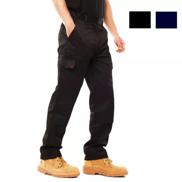Mens Cargo Combat Work Trousers Chino Cotton Pant Work wear Jeans size  32-44