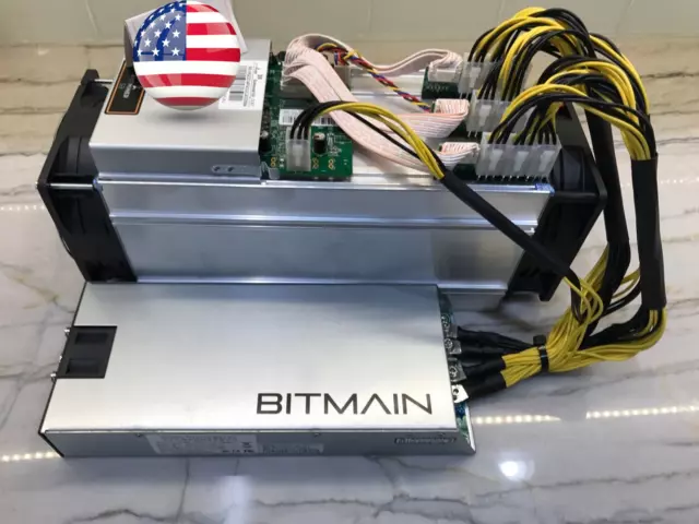 Bitmain Miner S9 13.5TH/s ASIC Miner+ PSU Good Working Condition IN BOX, USA ANT