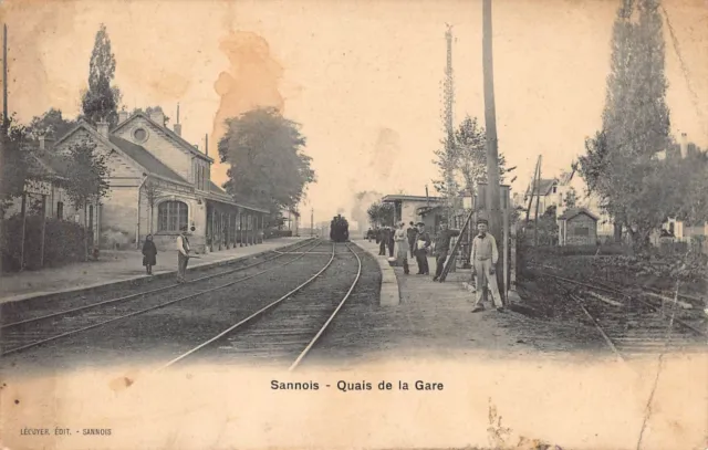 Antique postcard Dept 95 Val d'Oise - Sannois Quais de la Gare