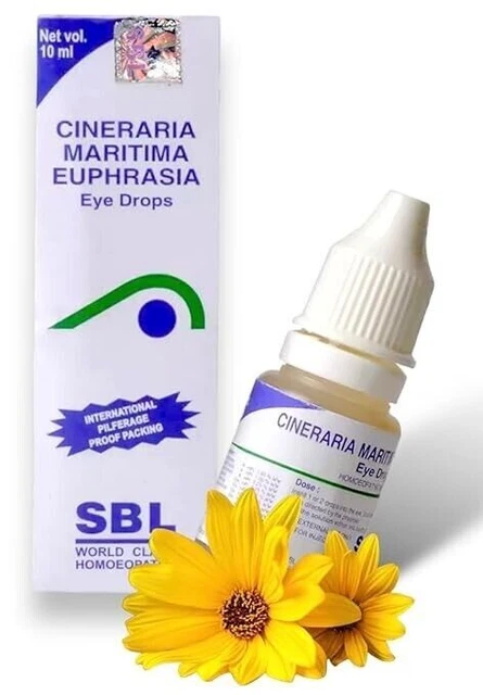 Gouttes Pour Les Yeux Cineraria Maritima Willmar Schwabe - Lot De 3 Flacons, Sans Alcool