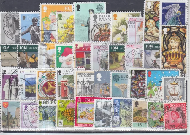 Schönes Lot Briefmarken aus Islas of MAN gestempelt