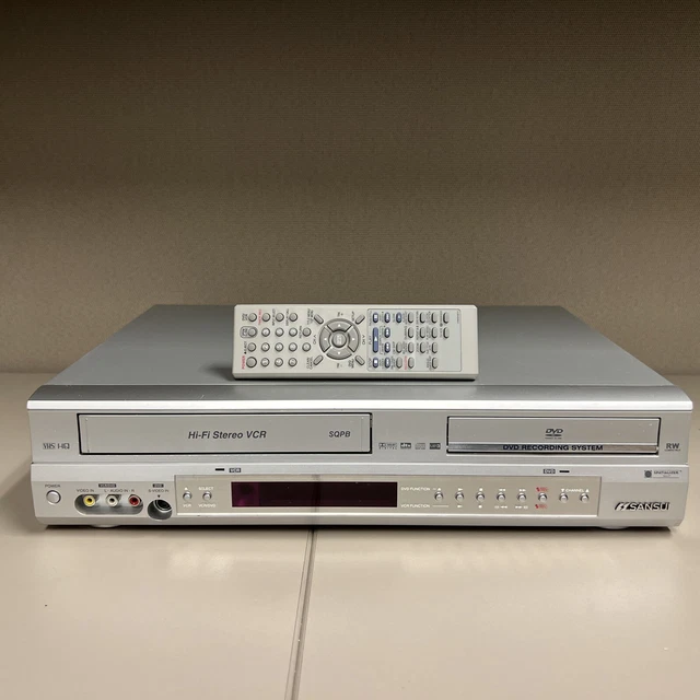 SANSUI VRDVD4005 VHS HiFi DVD Recorder Player VCR Combo w/Remote 1.00