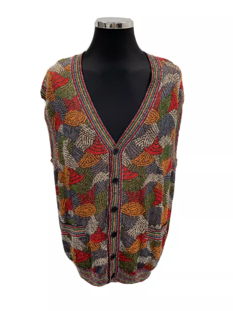 Missoni Sport Jumper Vintage Sweater Maglione Gilet Cardigan