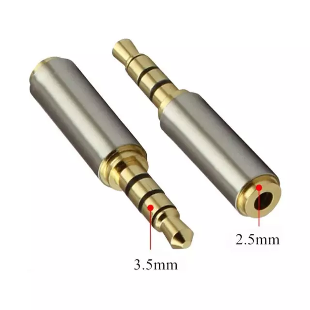 3.5mm Male to 2.5mm Female Stereo Mic Audio Earphone Jack Adapter Converter Z181