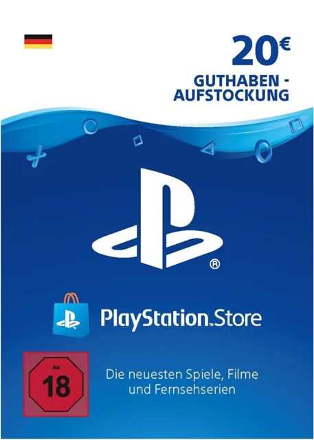 PlayStation Network Card 20 EUR Deutschland PSN Code Email