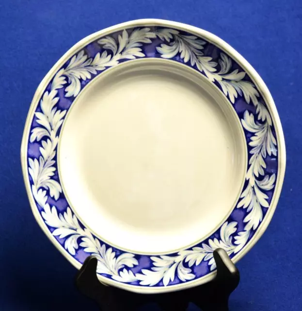 Vtg 1991 Wedgwood Porcelaine Angleterre Bleu Bordure Lauren Motif 10 " D