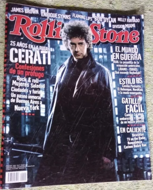 GUSTAVO CERATI - Soda Stereo - ROLLING STONE # 102 Magazine Argentina 2006