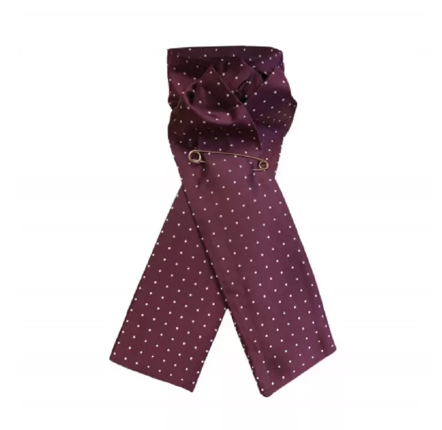 Equetech Ready-Tied Stock - Pin Spot Polka Dot Riding Eventing Stock - One size