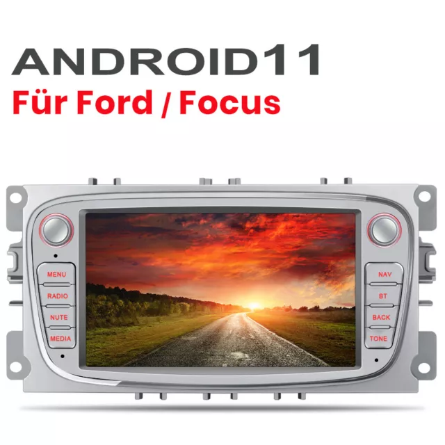 7" Für Ford Focus Galaxy C/S-Max Focus Android 11 Autoradio GPS Navi BT WIFI RDS