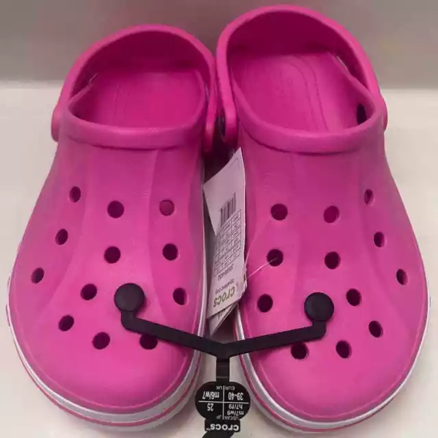 Crocs Unisex Bayaband Clog Slides Sandals Slipper Pink 205089-6qq Wmns 9 Men 7